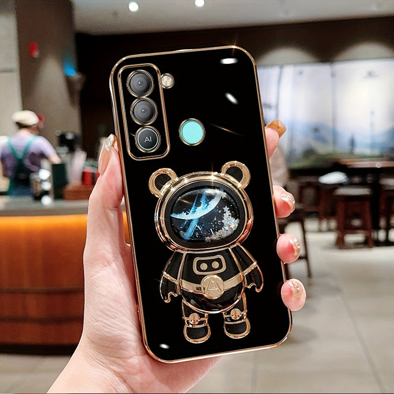 Shockproof TPU Phone Case with Anti-Drop Protection and Built-in Holder for Spark Series Models