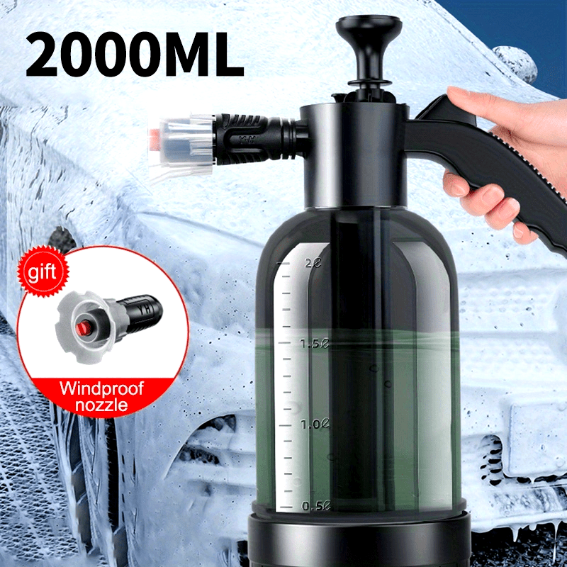 Handheld Foam Sprayer Water Bottle for Car Wash and Gardening Plastic