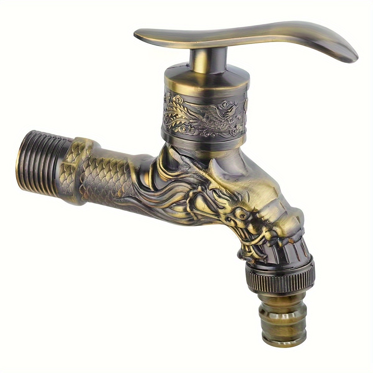 Bronze Retro Wall-Mounted Cold Faucet for Kitchen Bathroom Garden