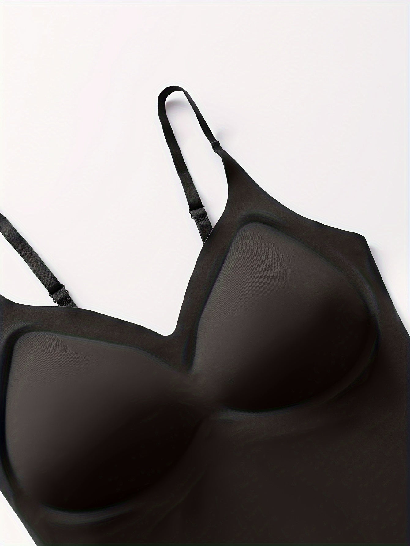 Women's Seamless Camisoles with Built-In Bra Pads Purple Coffee Black Nylon Blend Comfortable Inner Wear