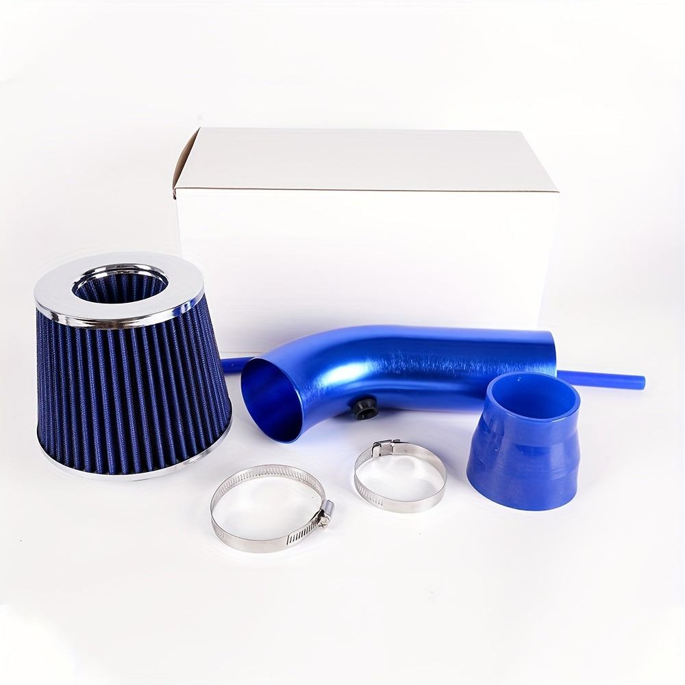 Kit de admisión de aire de flujo grande de aluminio universal de 76mm con cabeza de hongo para aire frío