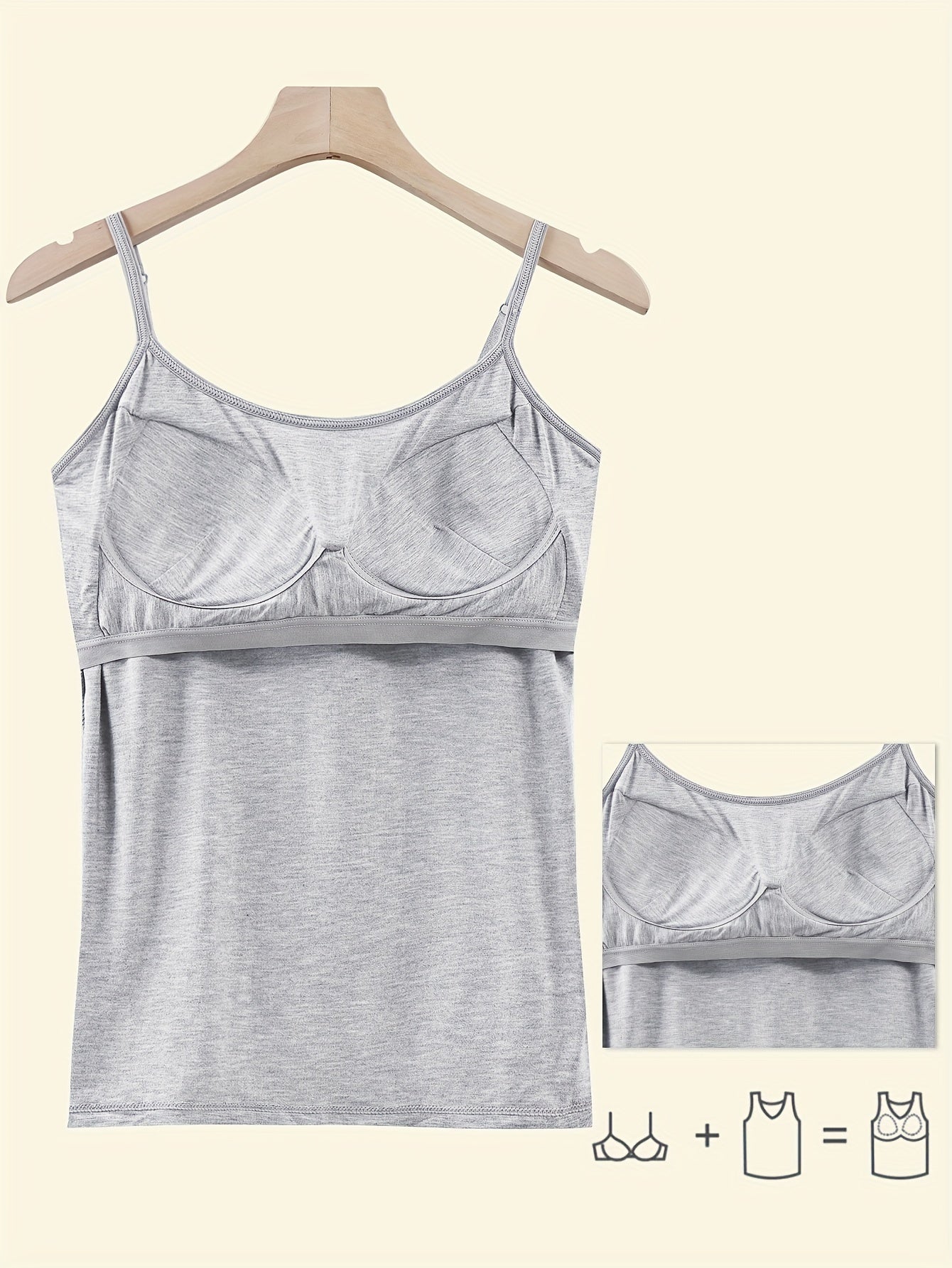 Women's Suspender Vests Cotton Adjustable Sleeveless Top for Women