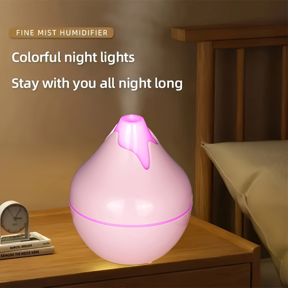 Wood Grain USB Humidifier with Aromatherapy Quiet Operation for Home Office
