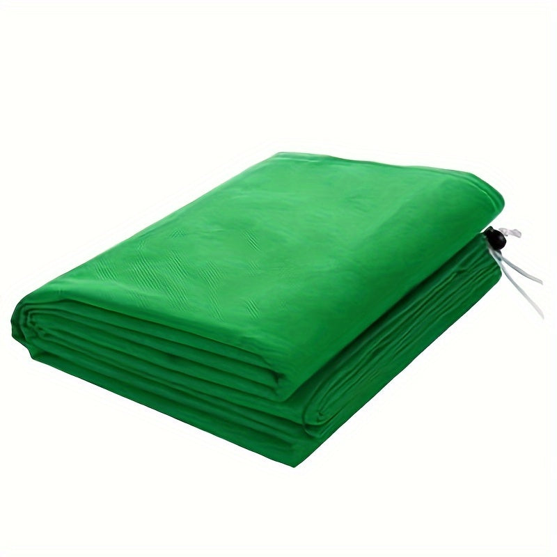 Green Plant Freeze Protection Cover with Zipper and Drawstring for Frost and Pest Safeguard