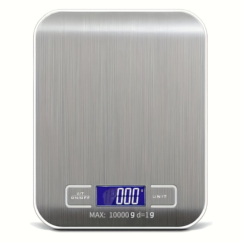 Digital Kitchen Scale Stainless Steel 10kg/0.04oz for Baking Cooking Keto