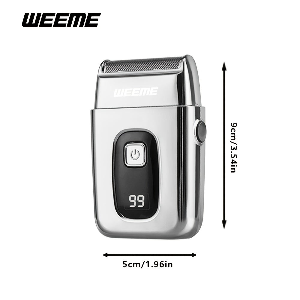 Electric Razor for Men USB Rechargeable LED Display Quick Charge 60+ Min Battery