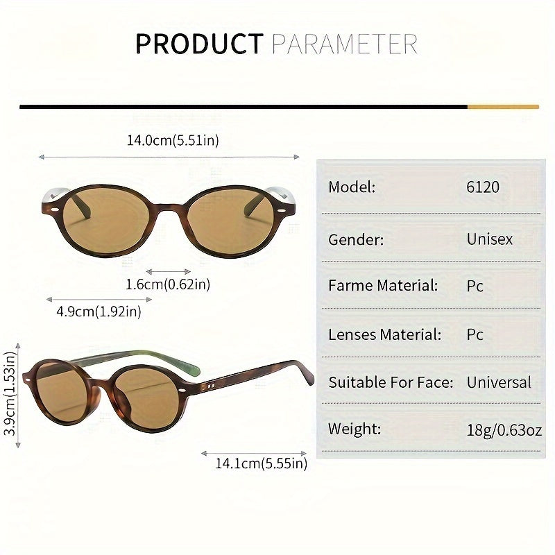 Винтажные овальные очки с прозрачными линзами, унисекс, для прогулок, вечеринок и путешествий