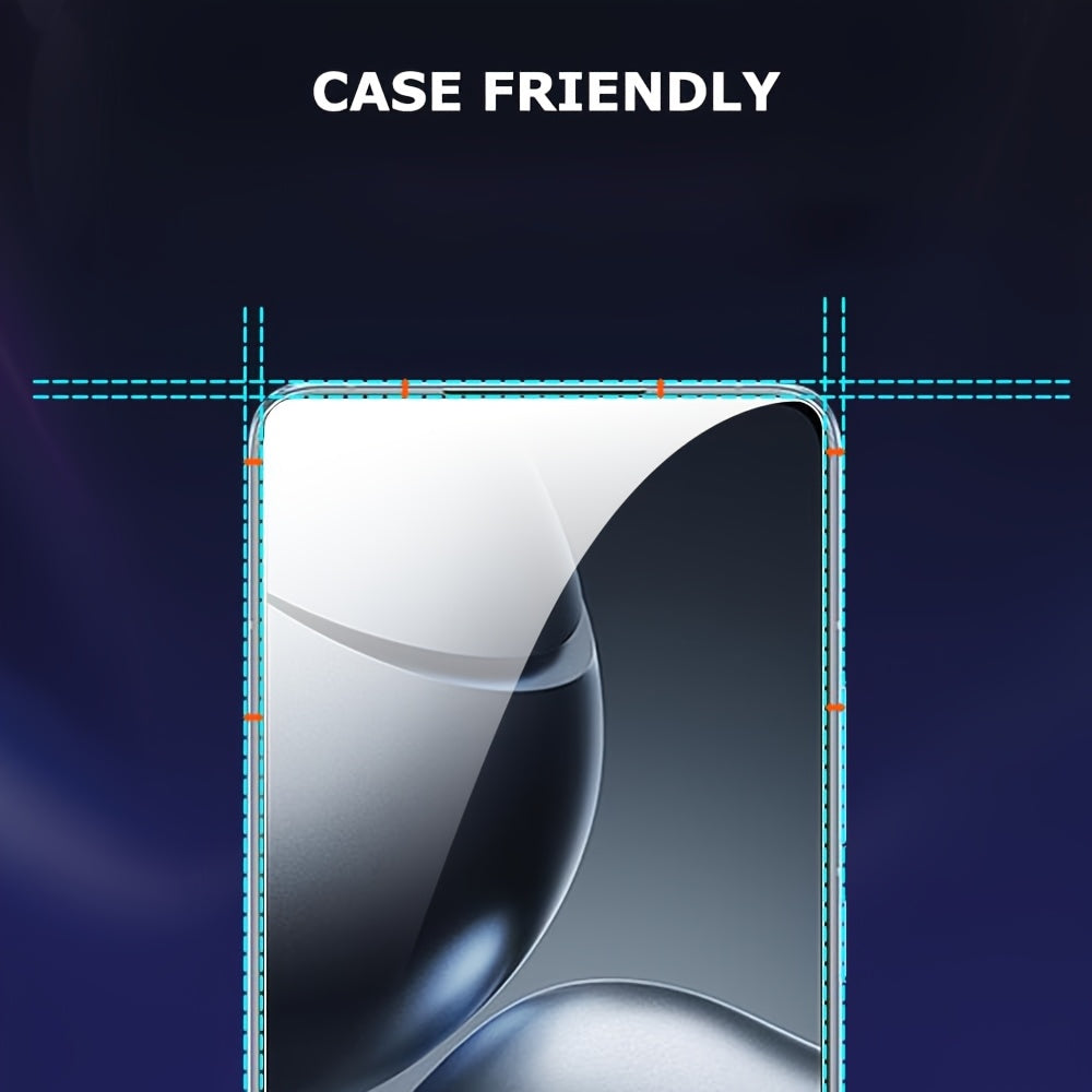 Xiaomi 14T 14 13 12T Pro uchun 3 ta qavatli shisha ekran himoyachilari, HD yalt-yultiradigan, oleofobik, oson o'rnatiladi