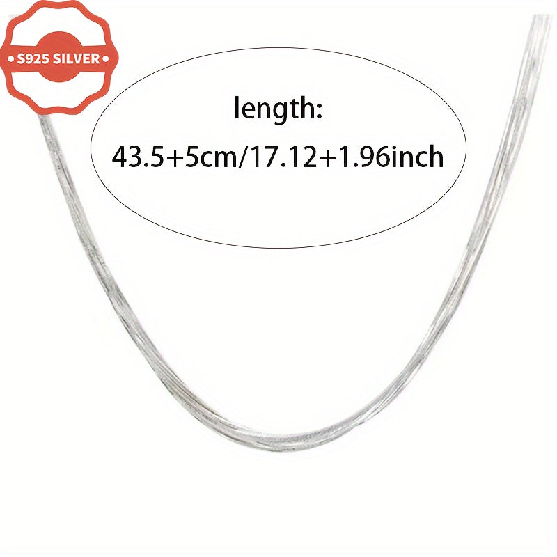 Кулон-цепочка из стерлингового серебра с многослойным дизайном, стиль хип-хоп, многослойный, гипоаллергенный, подарочная коробка