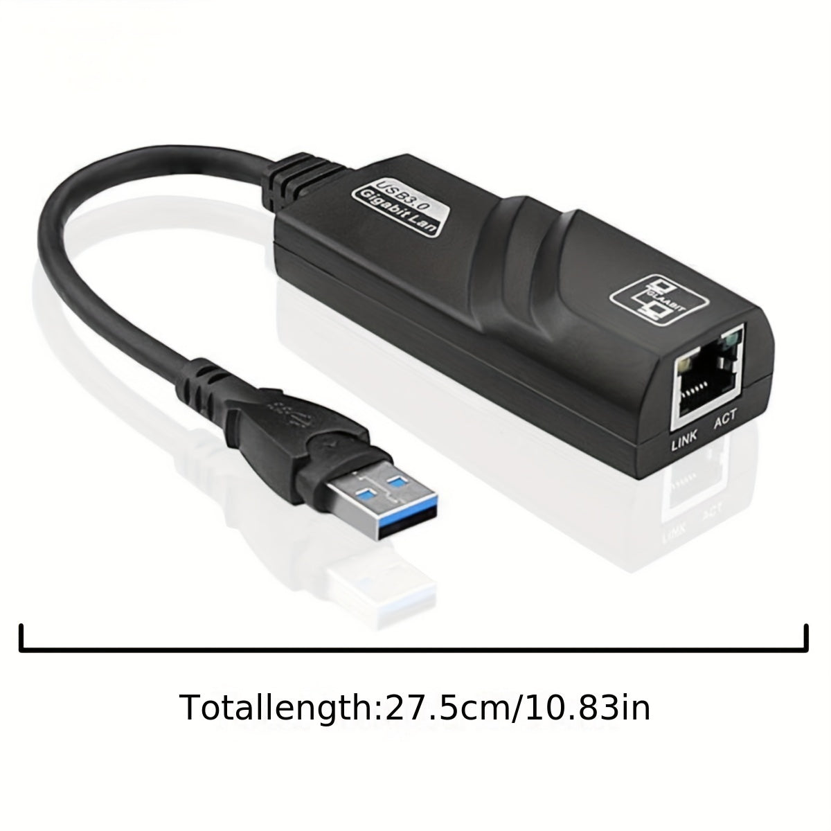 USB 3.0 to Gigabit Ethernet Adapter Compatible with Windows Mac Linux Chrome OS