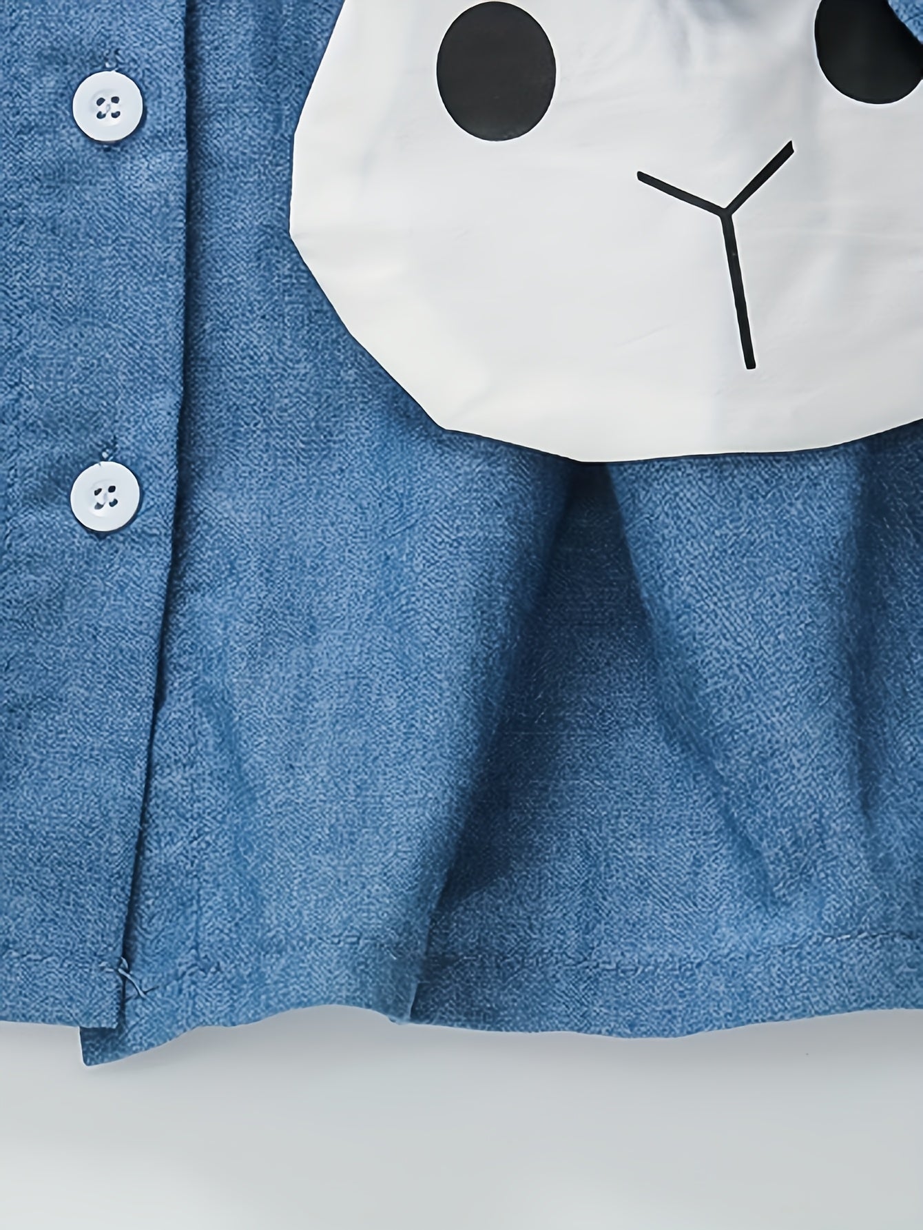 Girls' Cotton Dress with Bunny Accessory Long Sleeve Princess Style for Spring Fall