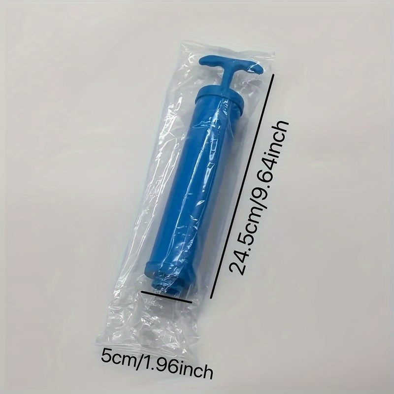 Набор из 6 вакуумных упаковок, идеально подходящих для хранения одежды и одеял, идеально для организации и легкого извлечения предметов. Включает вакуумные компрессионные пакеты и ручной насос.