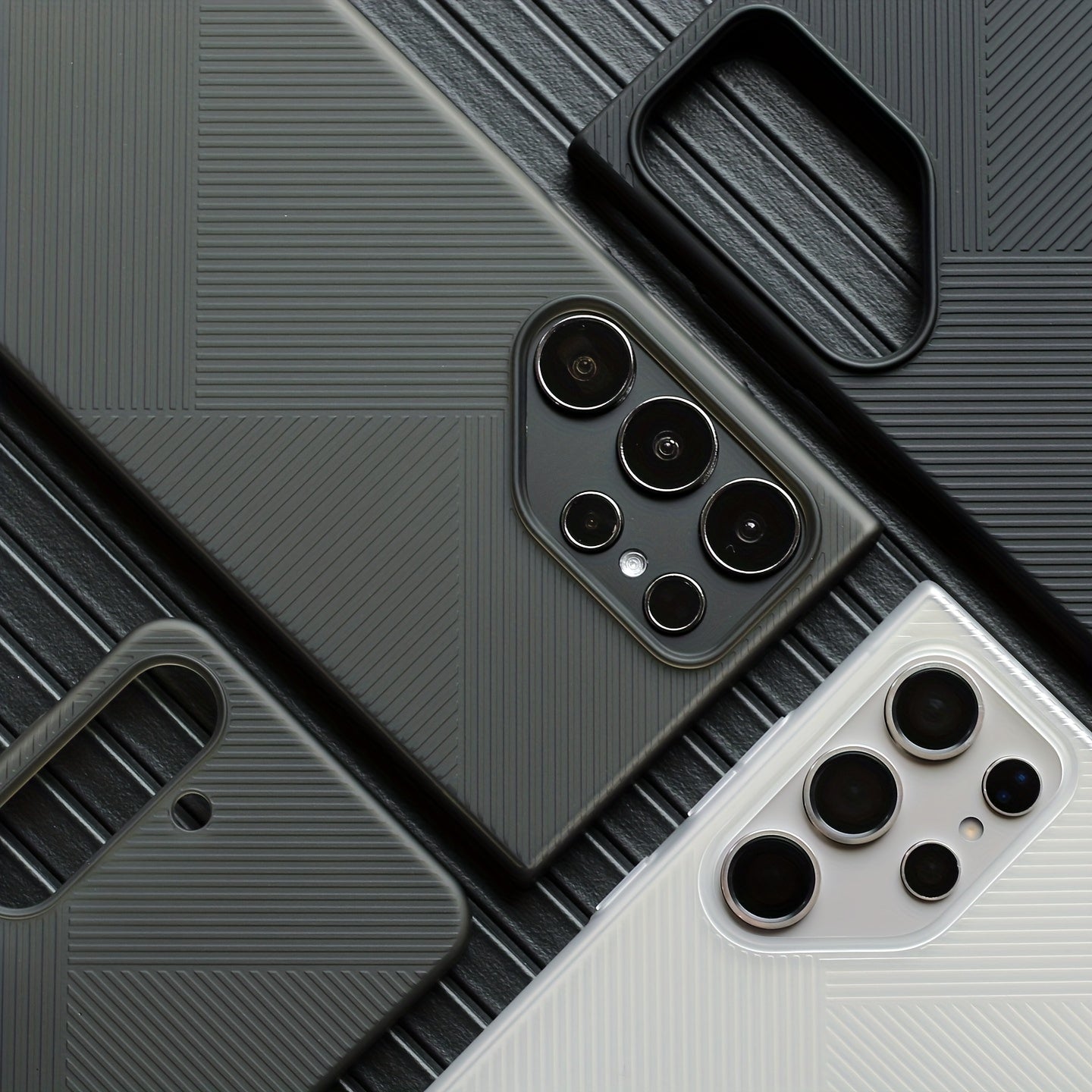 Ultra-Thin Frosted Hard Shell Phone Case for S24 Ultra S24+ S24 with 3D Texture