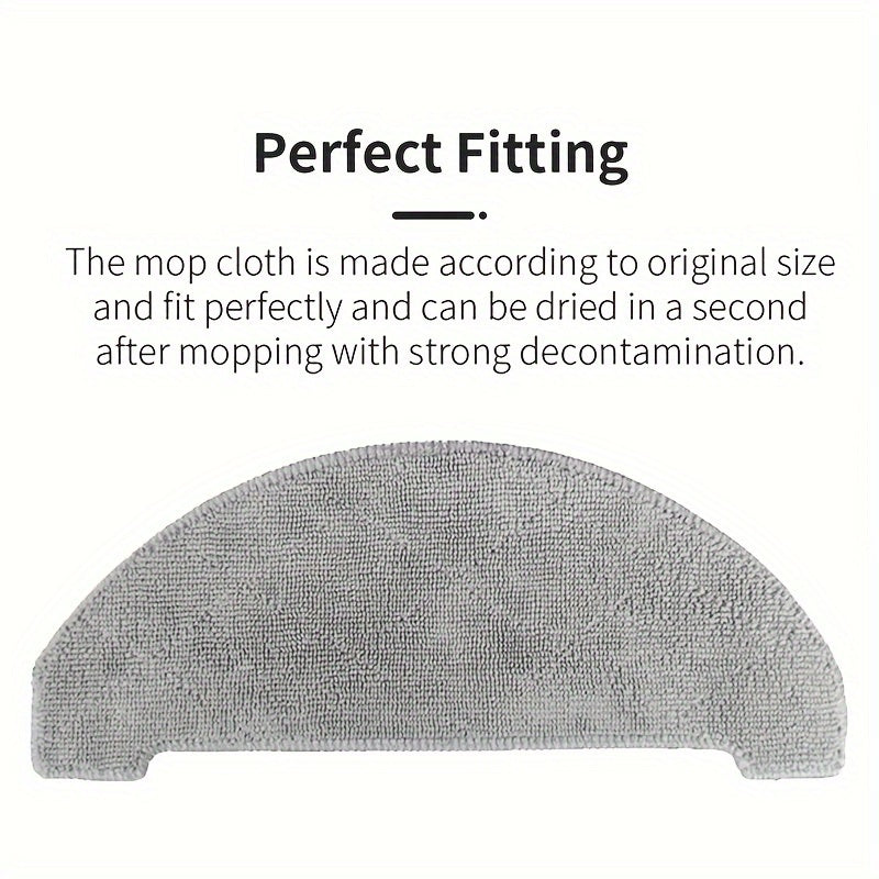 Set of 5 Washable Mop Cloths for Vacuum Cleaners, Floor Care Accessories