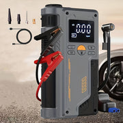 8000mAh Portable Car Jump Starter with Tire Inflator Air Compressor LED Light and Dual USB