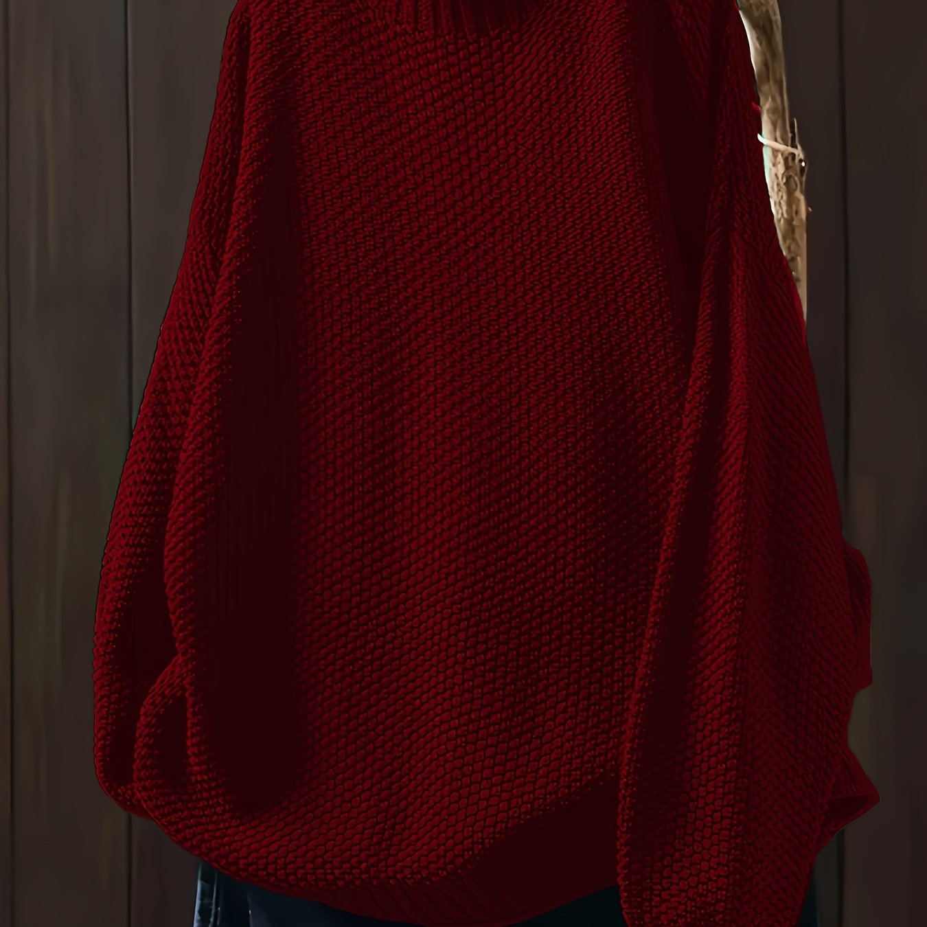 Plus Size Women's Turtleneck Sweater Long Sleeve Navy Blue Fall Winter