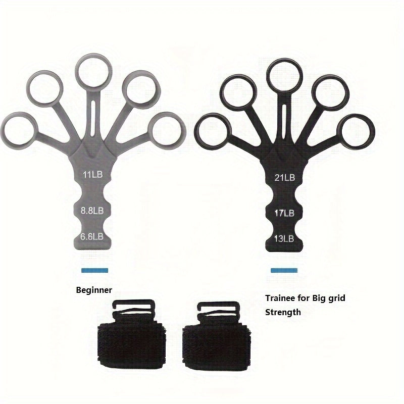 Unisex Silicone Stretch Bands with Wrist Support for Grip and Hand Exercise