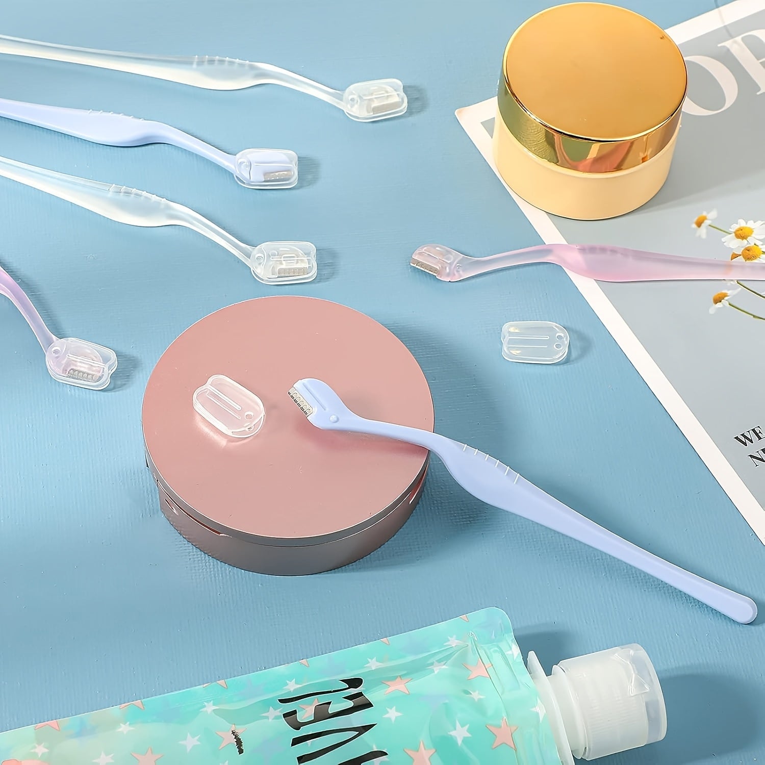 Women's Eyebrow Razor Precision Trimmer Lip and Facial Hair Removal Carbon Steel Blade