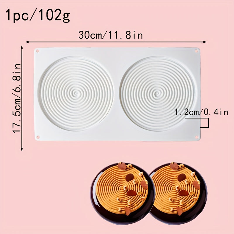 Silicone Mold for Round Ball Shape Cake Decorating Tools Spiral Baking Mold