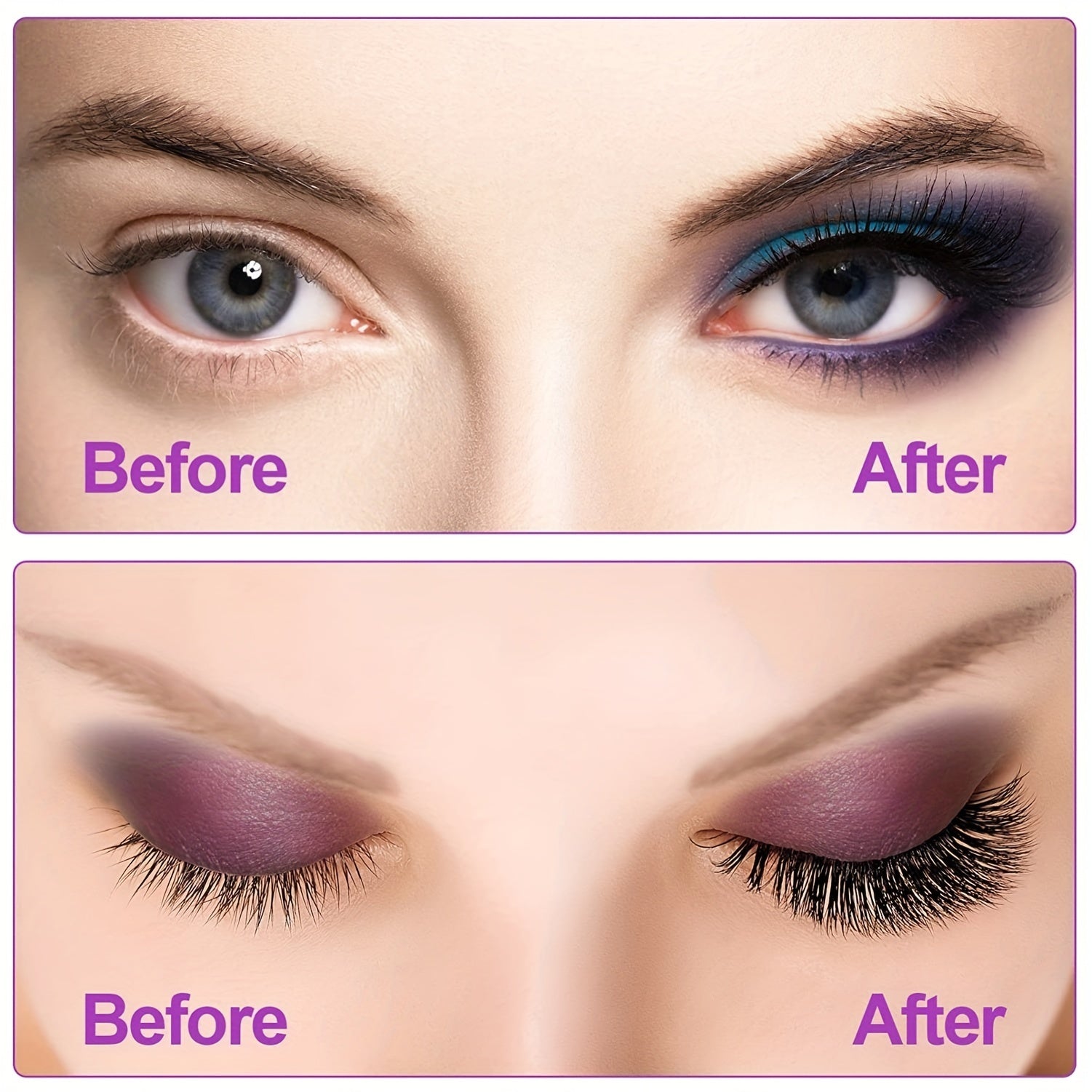 Women's Reusable Waterproof Self-Adhesive False Eyelashes Four Styles