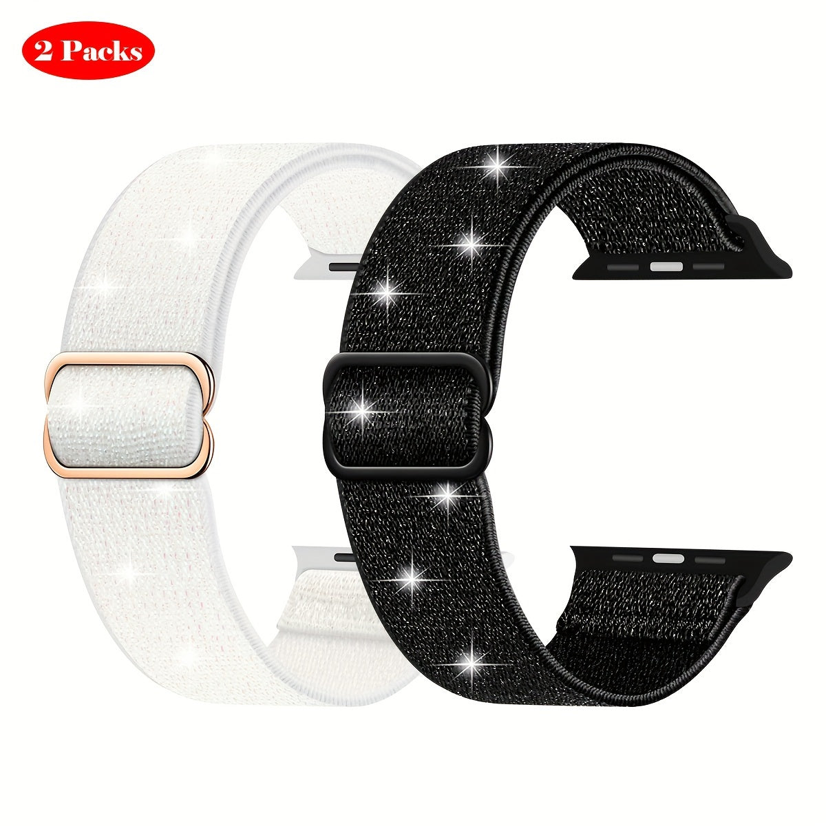 Stretchy Nylon Solo Loop Bands for Apple Watch Ultra 2 and Series 9/8/7/6/5/4/3/2/1 SE Men Women