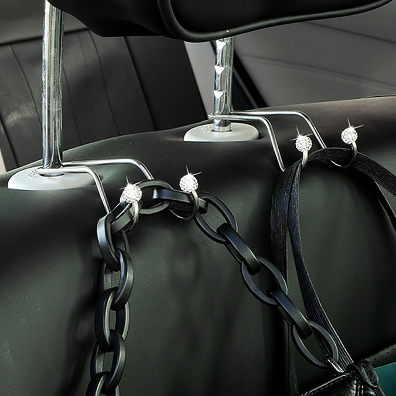 Car Seat Stainless Steel Storage Hook for Vehicles Durable Organizer