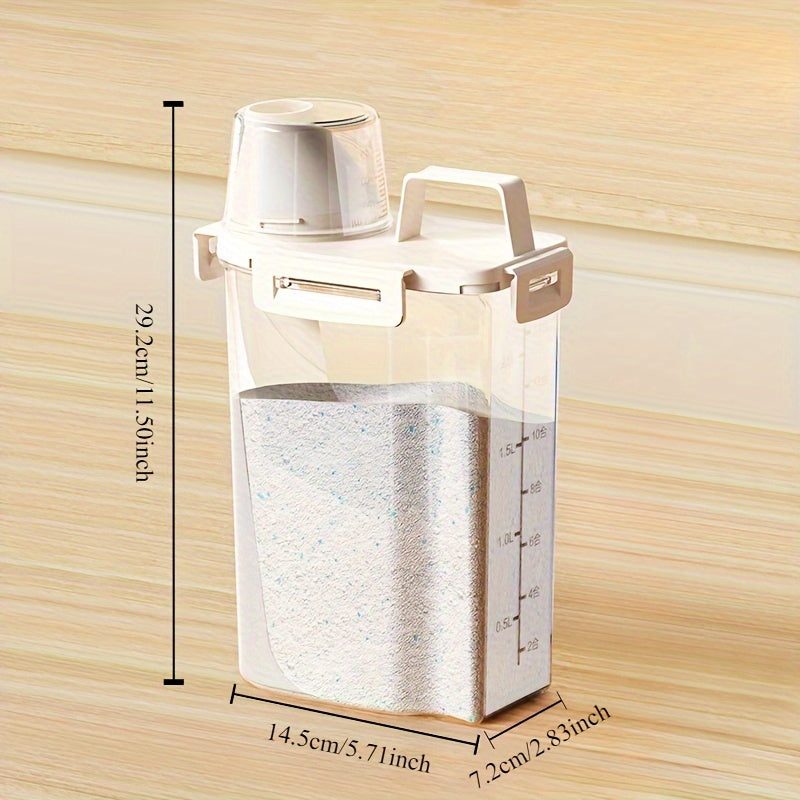 Airtight Plastic Food Storage Containers Set 1.75L 2.5L 3L Leakproof Moistureproof