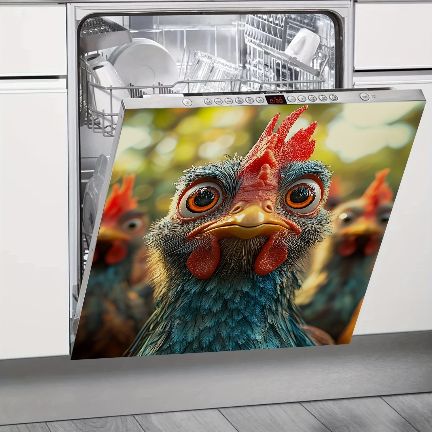 Yashil Qo'yloq Magnitli Qaynatgich uchun Dekor Sticker Suv o'tkazmaydigan Qayta ishlatiladigan Muzlatgich Magnit