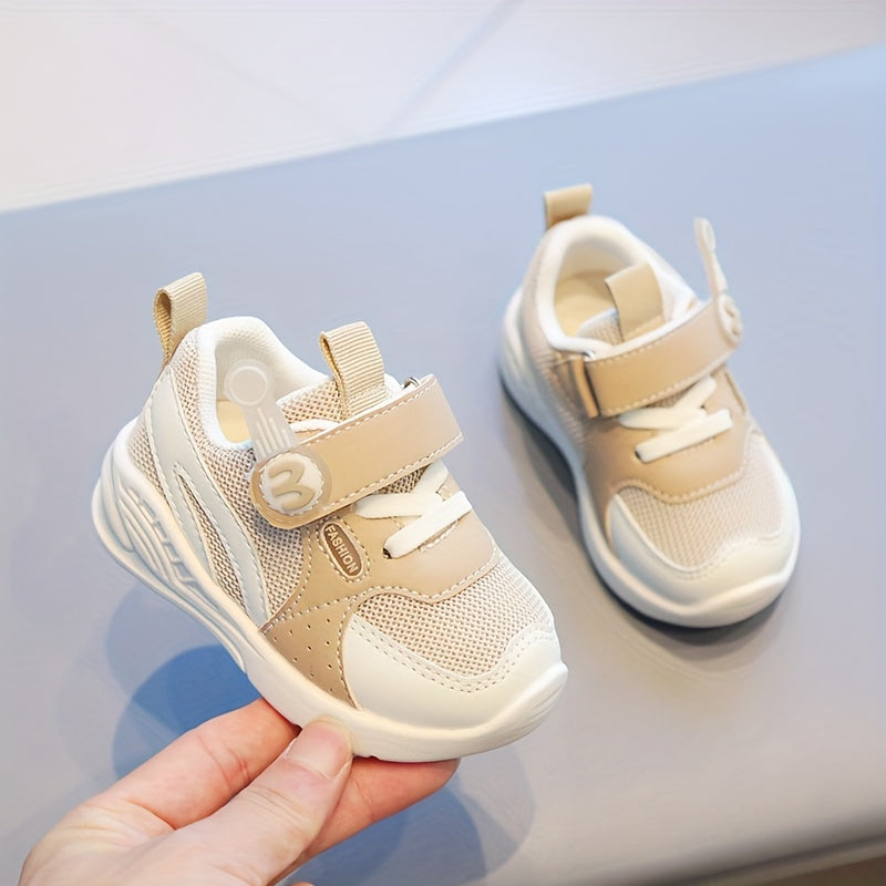 Baby Toddler Sneakers with Non-Slip Rubber Sole and Hook-and-Loop Closure