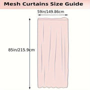 White Tulle Backdrop Curtain for Parties Weddings Home Decor 150x215cm