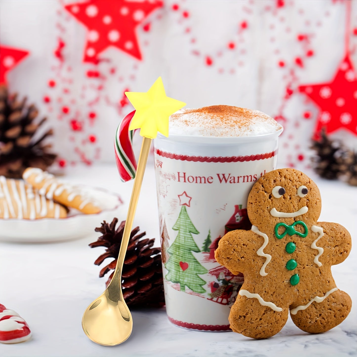 Набор из 12 кофейных ложек из нержавеющей стали для десертов и эспрессо