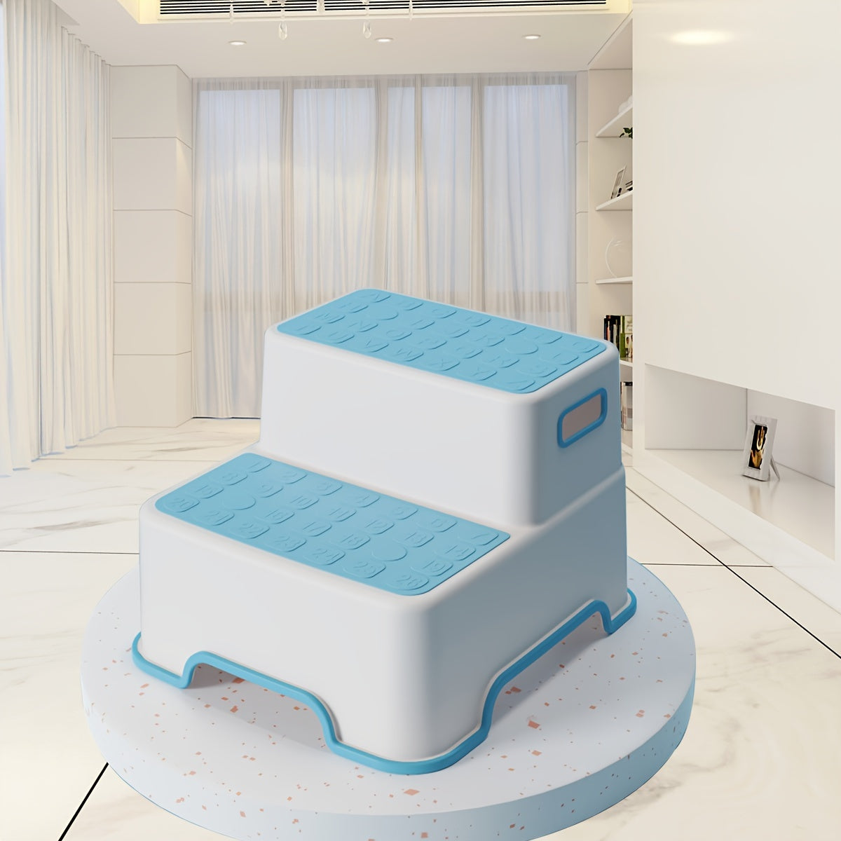 Taburete de plástico antideslizante para baño, entrenamiento para ir al baño y alcanzar lavabos