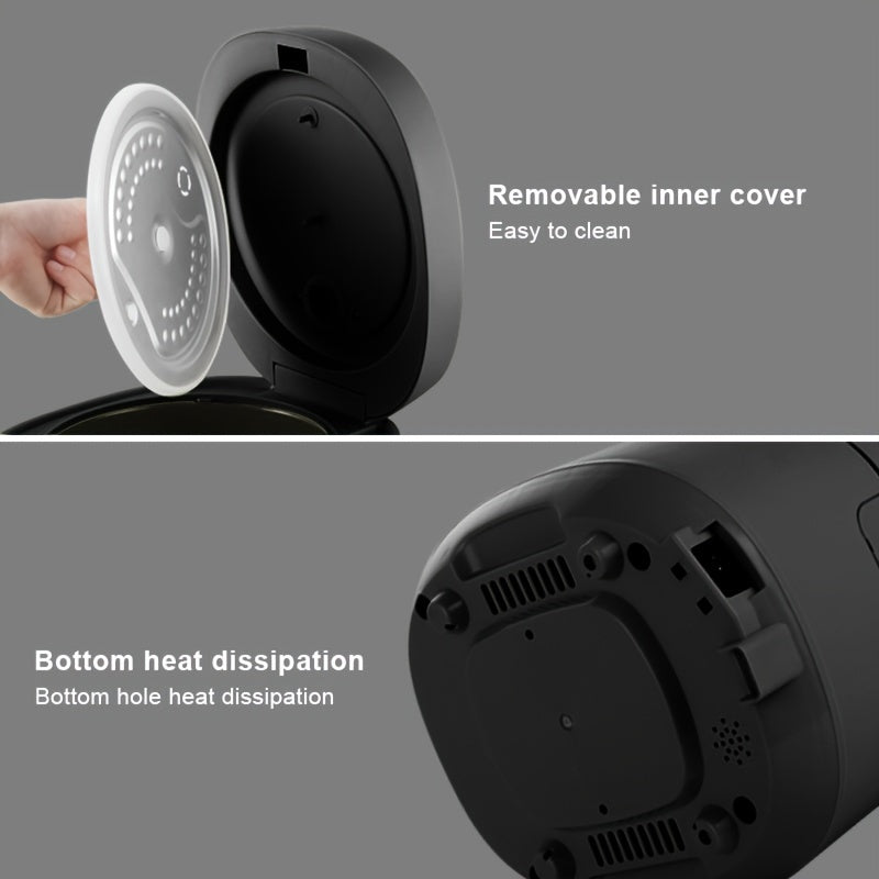 1 dona BALASHOV 3L Kvadrat Aluminiy Elektrik Guruch Pishirgich, Ko‘p funksiyali, Portativ Sayohat Qozoni, 24 soat oldindan band qilish va issiqlik saqlash funksiyasi, Oson chiqariladigan yopishqoqsiz qozon. 500W, Evropa standarti