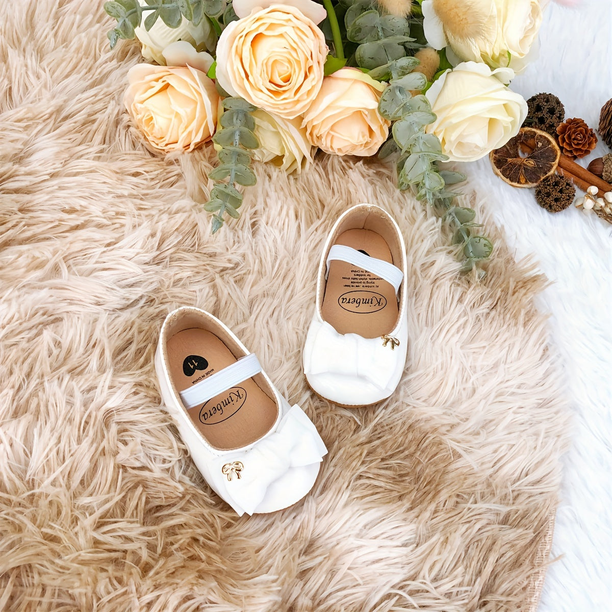 Kichkina qizlar uchun Mary Jane poyabzali, buklamali, yopishqoqsiz taglik, ichki va tashqi partiyalar uchun, bahor va kuz