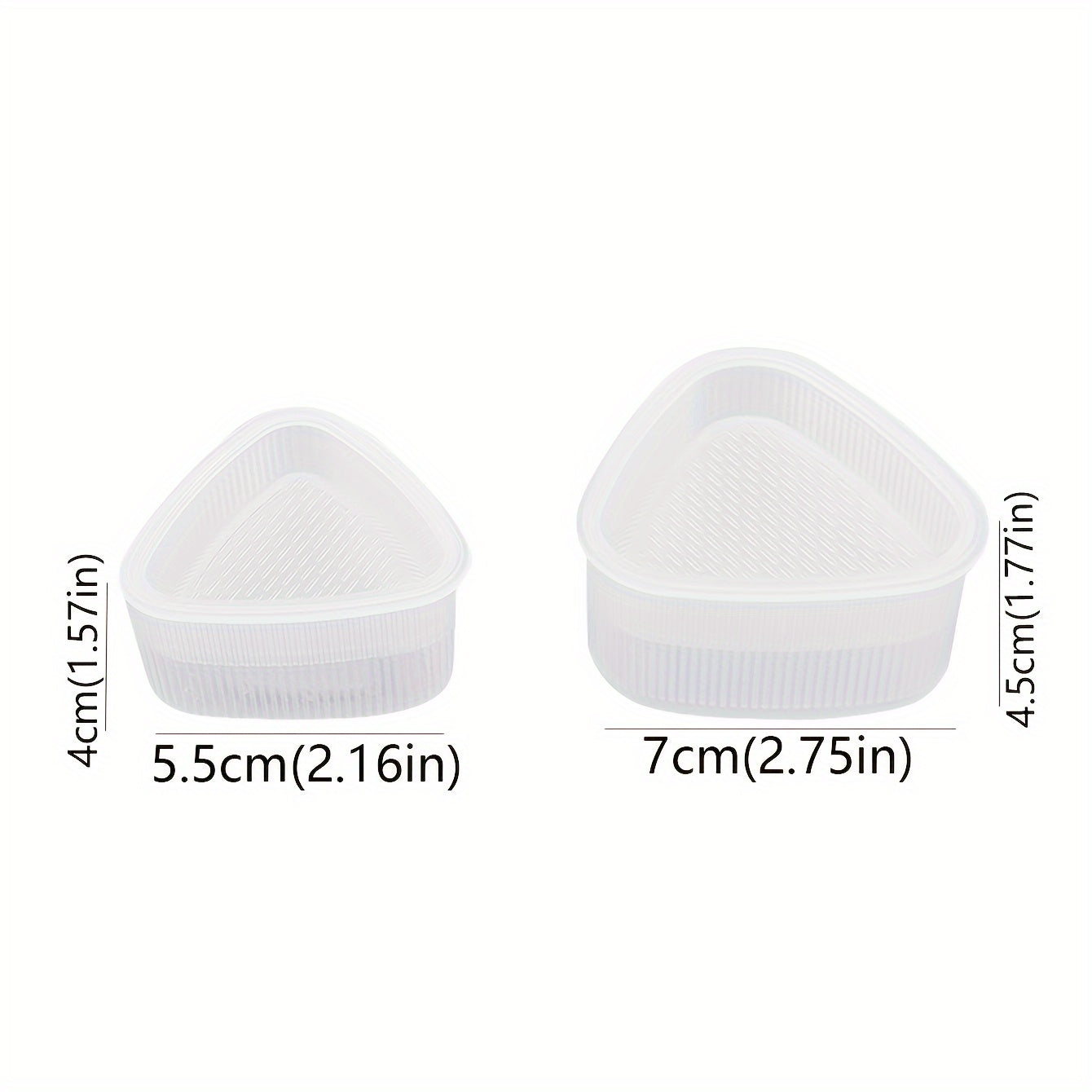 Прозрачная пластиковая форма для суши с крышкой для приготовления треугольных рисовых шариков дома или в ресторанах. Подходит как для начинающих, так и для профессионалов в приготовлении суши.