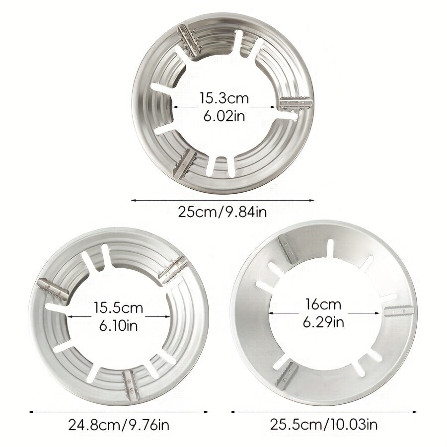 Gas Stove Burner Covers Heat-Resistant Non-Slip Rings for Cooking Fits Flat Round Pans