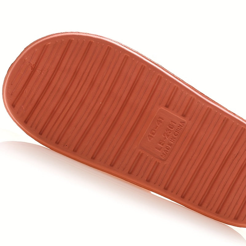 Unisex EVA Indoor Slippers Soft Comfortable Plaid Summer Bedroom Shoes