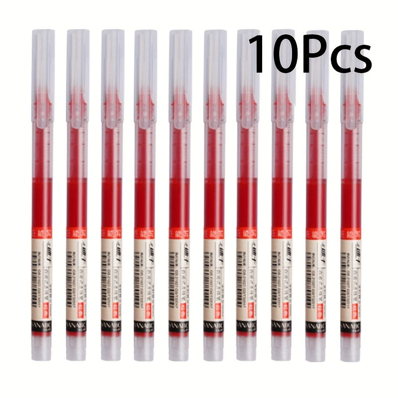 10 Pack Blue Gel Pens Extra Fine Tip Liquid and Gel Ink for School Office Stationery