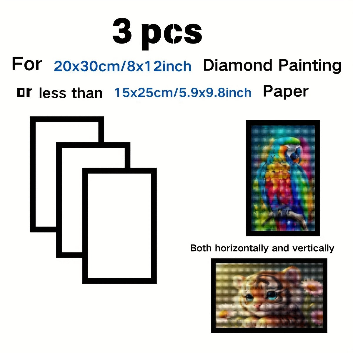 Рамки для фотографий с алмазной живописью для 6 дюймов и 8x12 дюймов 20x30 см 12x12 дюймов 30x30 см 12x16 дюймов 30x40 см 16x16 дюймов 40x40 см настенное искусство