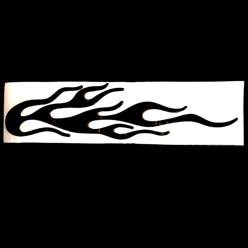 2Pcs Reflective Vinyl Flame Stickers for Cars and Motorcycles Decals