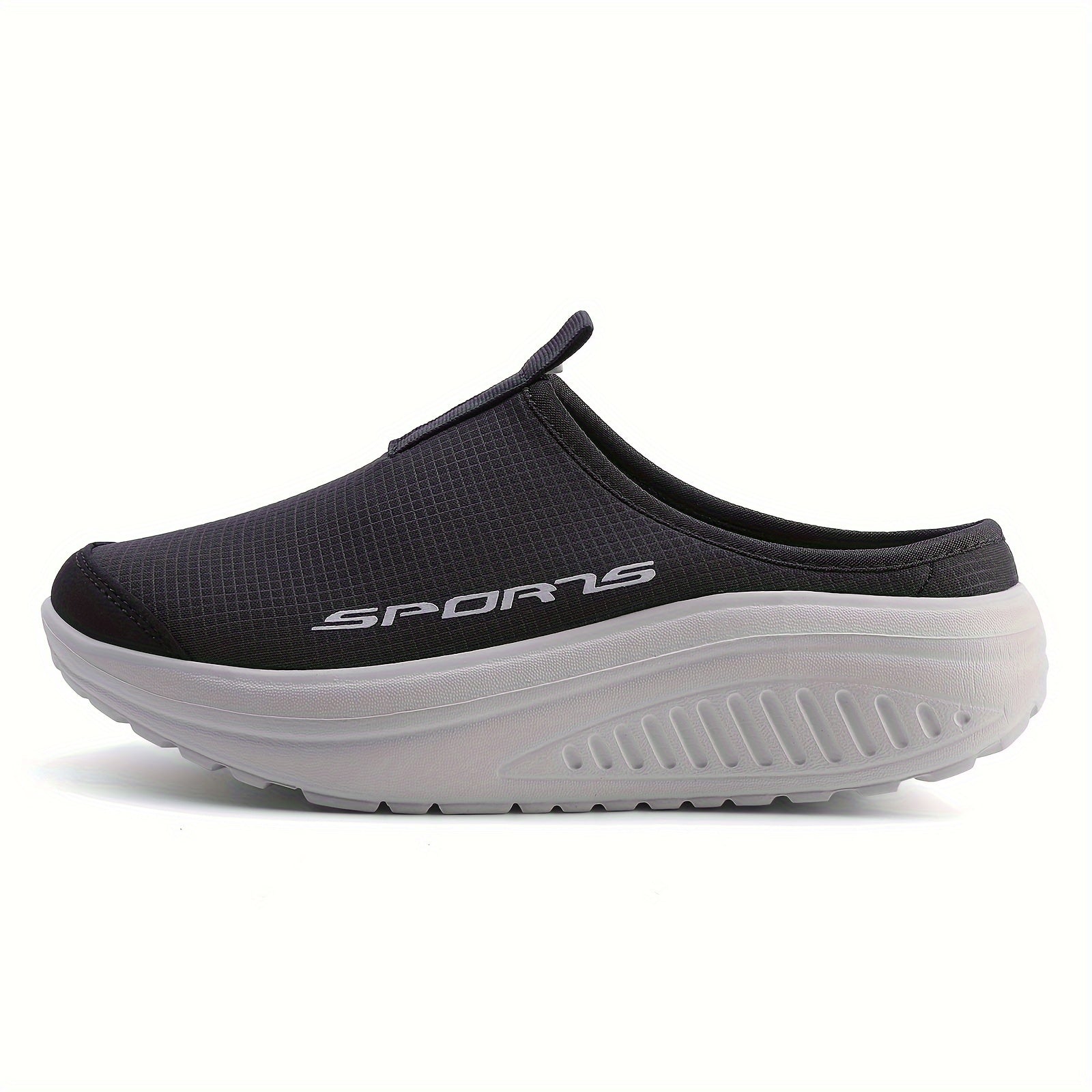 Breathable Knit Slip-On Sneakers for All Seasons with EVA Rocker Sole Beige Low Top Casual Footwear