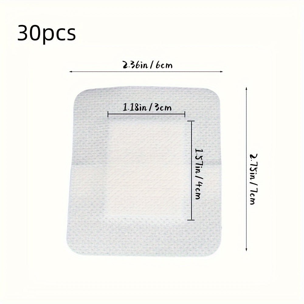 Self-Adhesive Wound Dressing Pads Breathable Skin-Friendly Transparent Mesh 30 Pieces