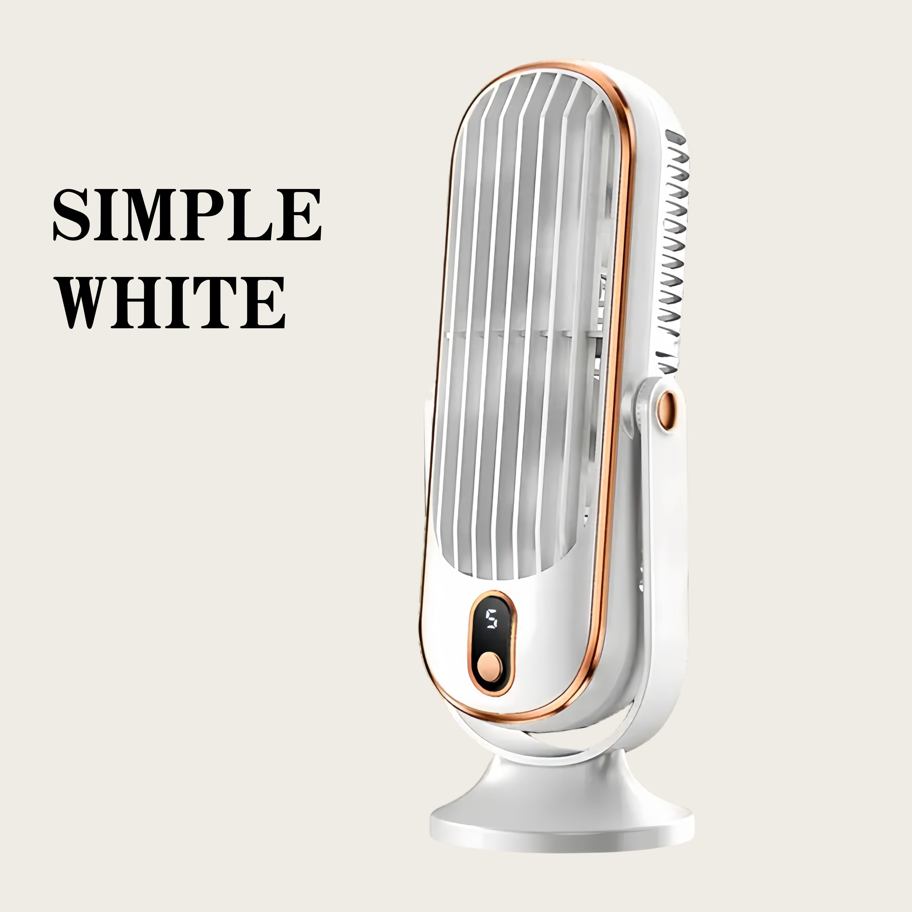 2025 Portable Dual-Motor Cooling Fan with Rechargeable Battery and USB Charging