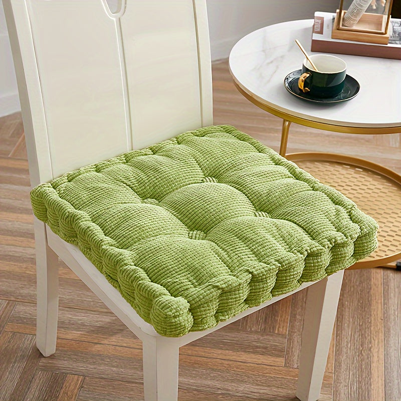 Round Dandelion Corduroy Seat Cushion for Office Bedroom Dining Chair Thick and Soft