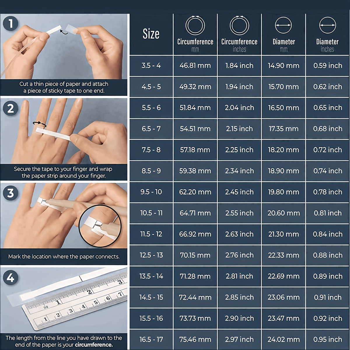 Wide Band Ring with Stacked Birthstones and Cubic Zirconia Inlay for Women