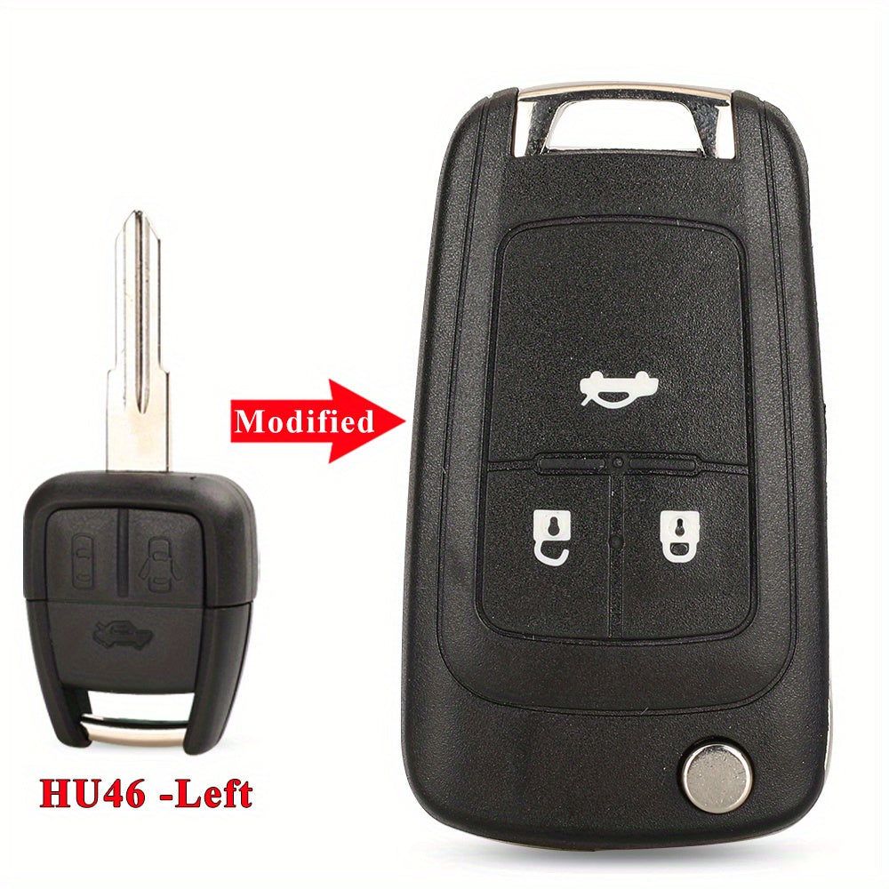 Modified Flip Car Key Shell for Chevrolet Cruze Aveo Without Battery