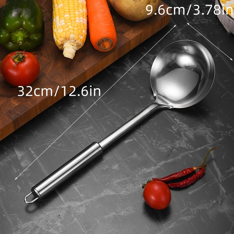 Stainless Steel Kitchen Utensil Set with Spatula Ladle Strainer and Turner