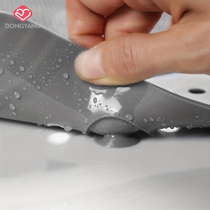 Anti-Slip Shower Mat with Drain Holes and Suction Cups for Bathroom Safety