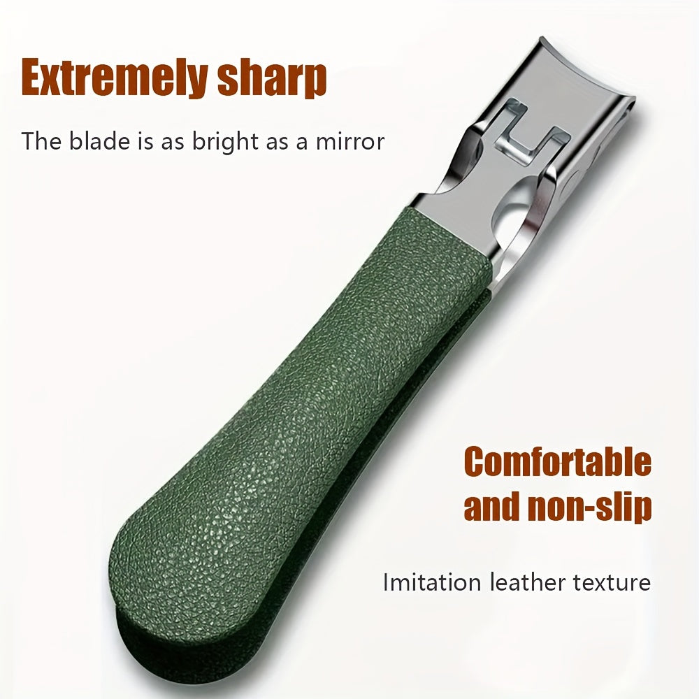 Stainless Steel Nail Clippers for Thick Nails with Wide Jaw and Concave Blade