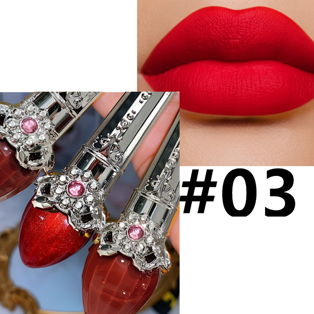 Женский водостойкий стойкий красный матовый глянцевый жидкий помада-люмиксер для губ